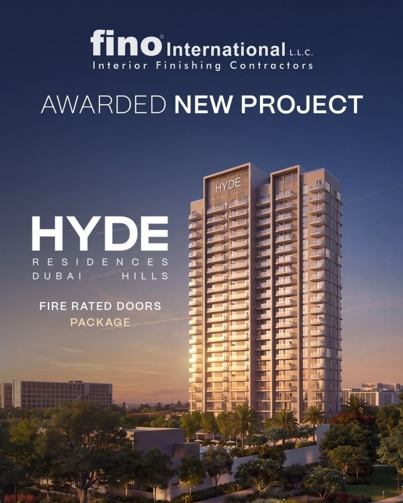 Fino International awarded Fire Rated Doors Package for HYDE Residences Dubai Hills