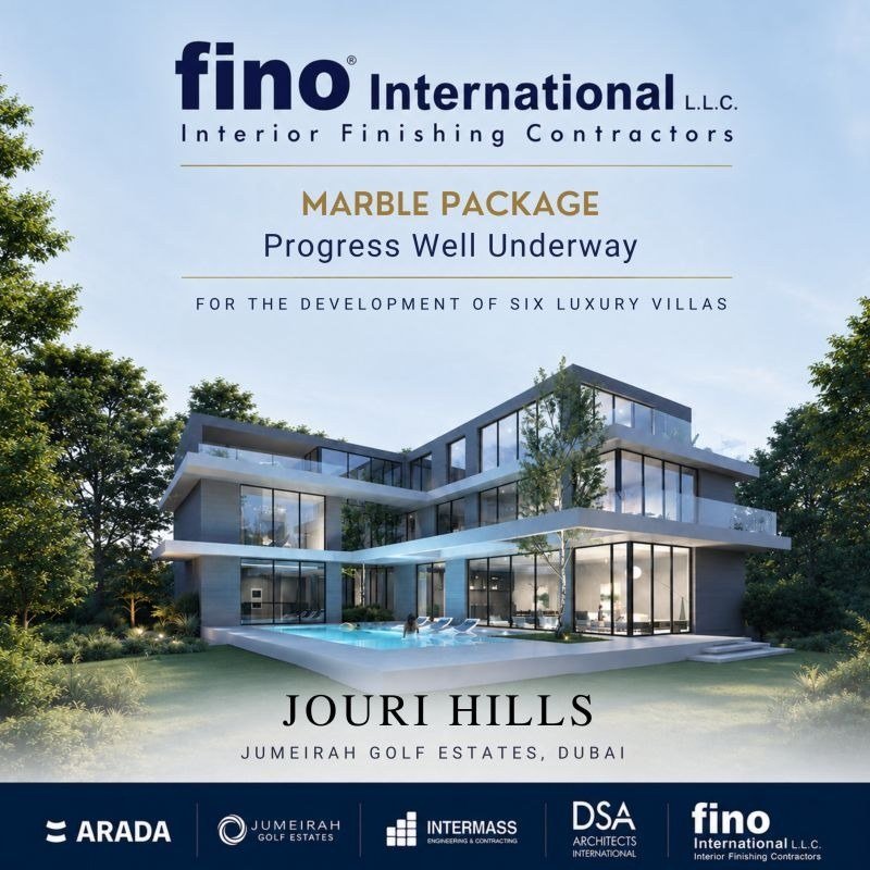 Fino International — Jouri Hills marble package progress well underway