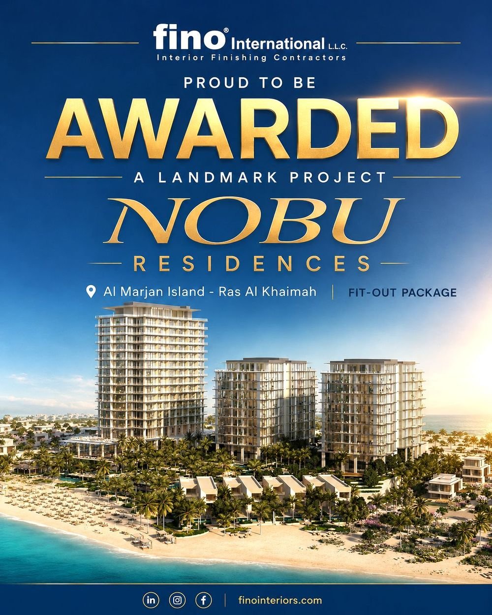 Fino International awarded Nobu Residences fit-out package